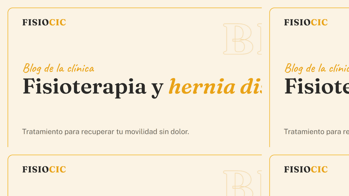 Fisioterapia y Hernia Discal