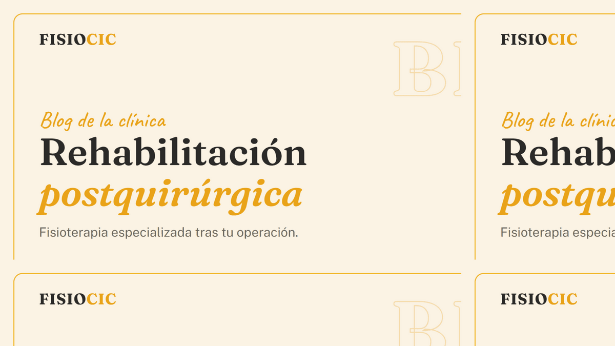 Rehabilitación Postquirúrgica en Fisioterapia